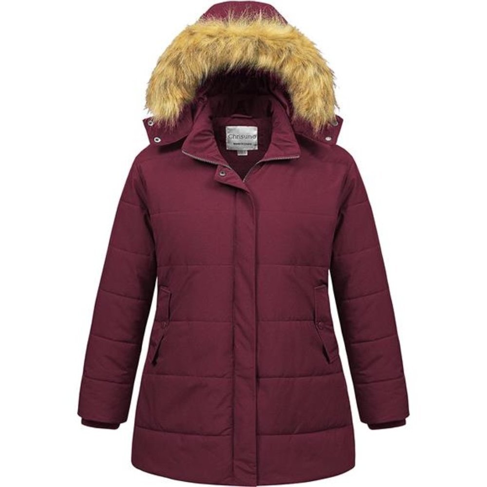 Women's Plus Size Winter Coat Waterproof Long Puffer Jacket